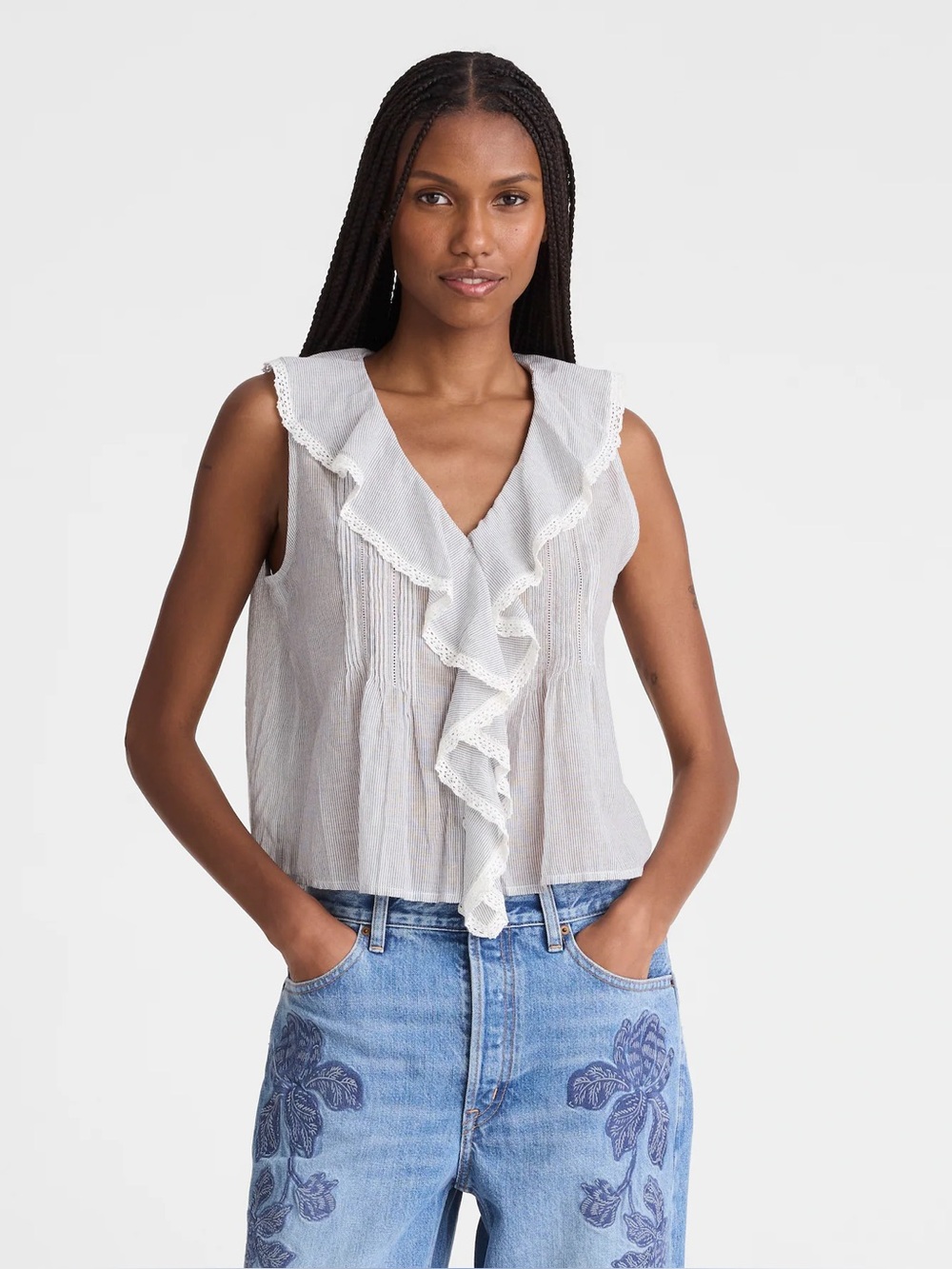 Madewell The Blaire Sleeveless Top